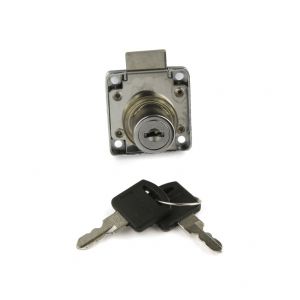 Meubelslot Ø19 x L22 mm horizontaal - Eén sleutel past op elk slot