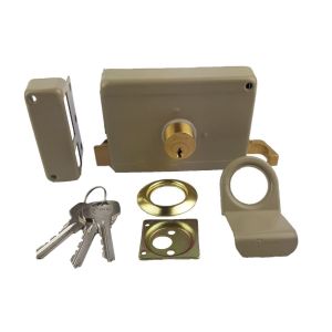 Oplegslot 60mm DIN links grijs