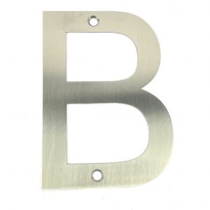 RVS bord letter B